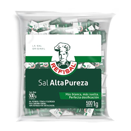 Sal Refisal Alta Pureza en sobres