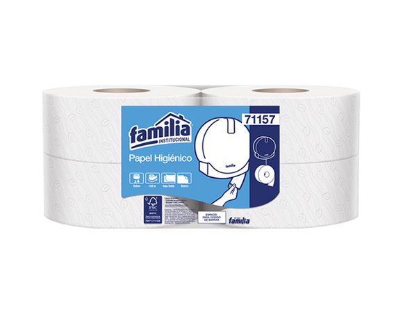Familia Famitex Papel higiénico Hoja doble ecol paquete x 4 Unidades 250 Metros