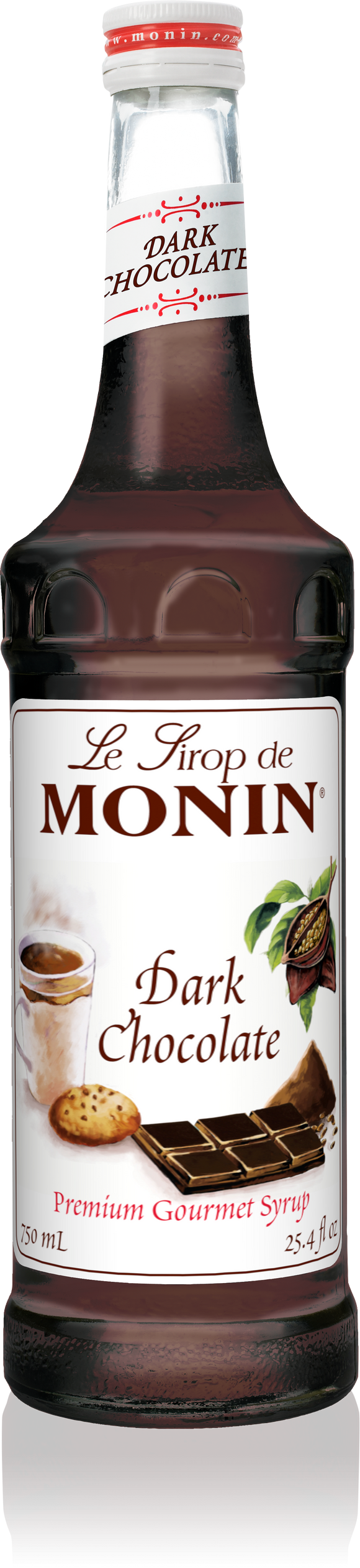 MONIN Gourmet Flavorings Dark Chocolate (Chocolate Negro) 750 ml