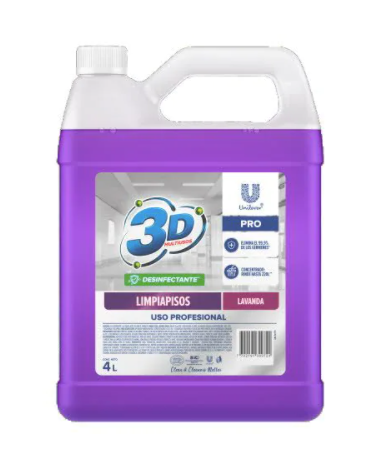 Limpiador de pisos 3D Multiusos x 4 Lt