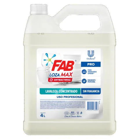 Lavaloza FAB Lozamax Antibacterial S/A x 4 Lt