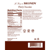 MONIN Gourmet Flavorings Dark Chocolate (Chocolate Negro) 750 ml