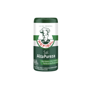 Sal Refisal Alta Pureza en salero